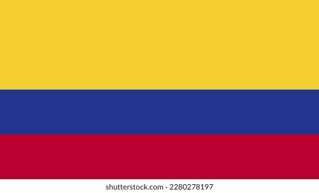 Art Illustration design concept flat nation flag sign symbol country of Colombia