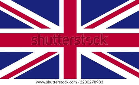 Art Illustration design concept flat nation flag sign symbol country of United Kingdom