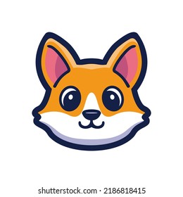 art illustration design concept mascot symbol icon head animal of wolf