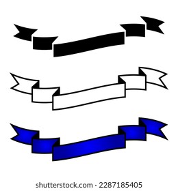Art Illustration Design Concept Ribbon Decoration Icon Symbol Bow Paper Element Isolated