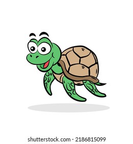 Art illustration design concept symbol icon animals of turtle