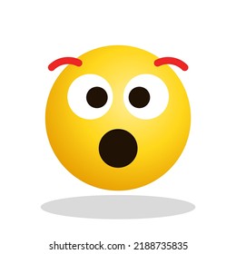 Art illustration Design Emoji face expression symbol emoticon of shock
