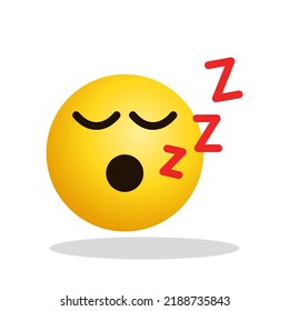 Art illustration Design Emoji face expression symbol emoticon of sleep
