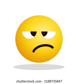 Art illustration Design Emoji face expression symbol emoticon of flat angry