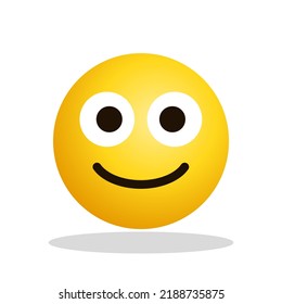 Art illustration Design Emoji face expression symbol emoticon of flat smile