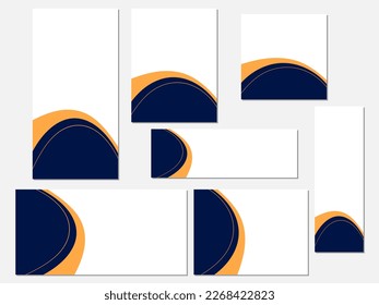Art Illustration Design Frame Banner Template Editable Concept Horizontal Vertical Promotion Set Collections Advertisement