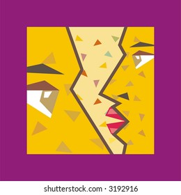 art illustration: faces