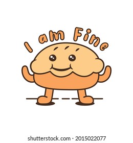 art and illustration of food with doodle style, it is good for sticker design