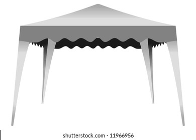 art illustration of a gazebo