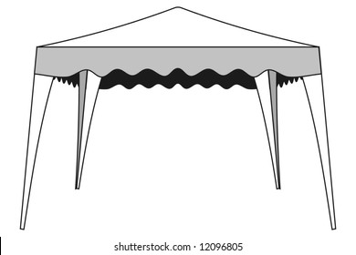 art illustration of a gazebo