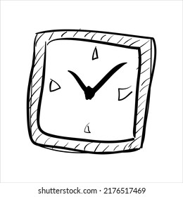 art illustration hand draw vector symbol icon of  clock
