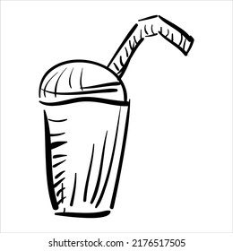 art illustration hand draw vector symbol icon of glass of beer