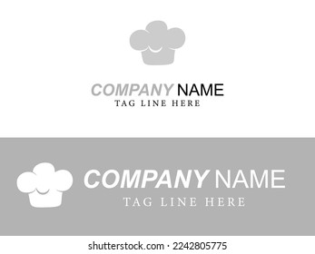 Art illustration icon design concept flat logo symbol emblem isolated vector of chef hat
