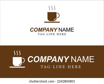 Art illustration icon design concept flat logo symbol emblem isolated vector of coffee cup
