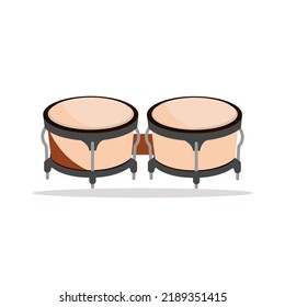 Art illustration icon logo music tools design concept symbol of drum