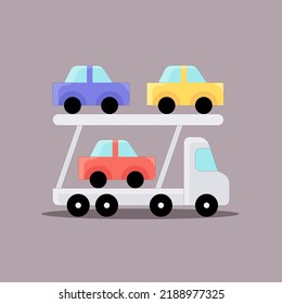 Art illustration icon logo transportation design symbol concept car of pick up delivery 