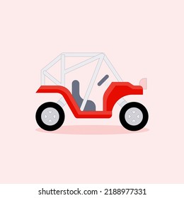 Art illustration icon logo transportation design symbol concept buggy car