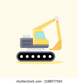 Art illustration icon logo transportation design symbol concept of heavy equipment