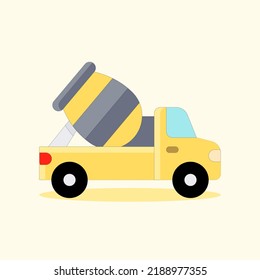 Art illustration icon logo transportation design symbol concept of heavy equipment