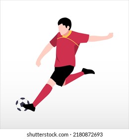 Art Illustration Icon Sport Logo Soccer Design Concept Clipart Symbol Football Action When Action Of Shoot Goal The Ball