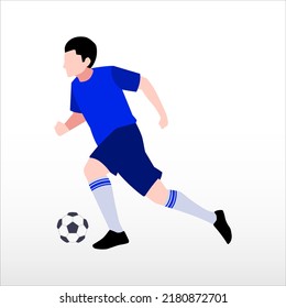 art illustration icon sport logo soccer design concept clipart symbol football action when action of dribbling skill with ball