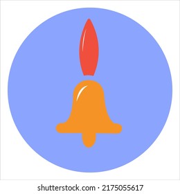 art illustration icon symbols of bell ringing