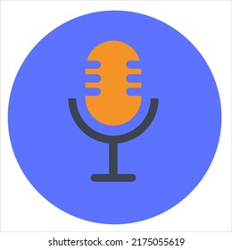 art illustration icon symbols of microphone