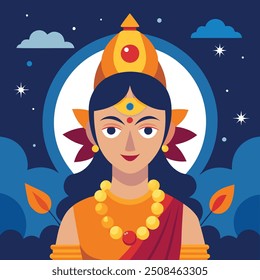 Art , Illustration,  Image, Victors, lowers, Ai Generate Sharad Purnima