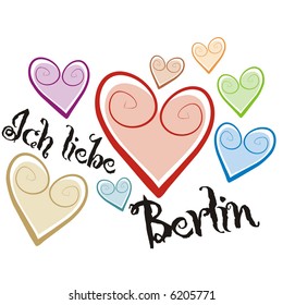 art illustration: i love berlin