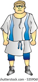 art illustration: a man with a tunic