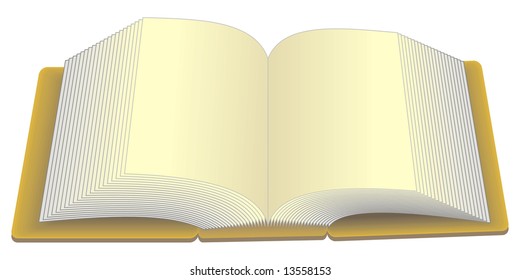 art illustration of an opened book