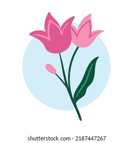 Patrón de ilustración de arte Icono de símbolo sin soldadura plantas de logotipo botánico de flor estética