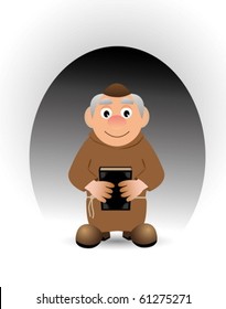 art illustration of a priest