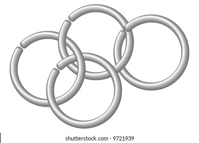 art illustration of round rings