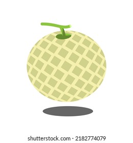 Art illustration sign logo fruits vector symbol icon of melon