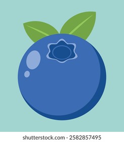 art illustration of simple blueberry