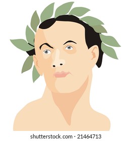 art illustration of a statue of a cesar