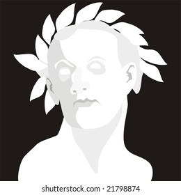 art illustration of a statue of a cesar