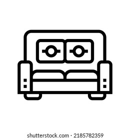 Art illustration symbol icon furniture logo household design sketch hand draw of sofa sitting room