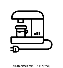 Art illustration symbol icon furniture logo household design sketch hand draw of drink coffee maker 