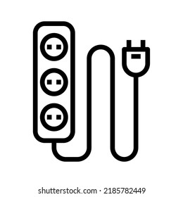 Art illustration symbol icon furniture logo household design sketch hand draw of plug in cable