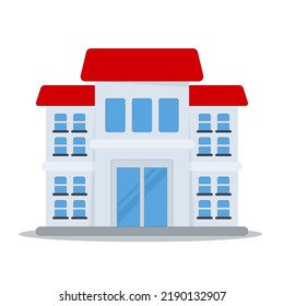 art illustration symbol icon logo building construction design concept of build urban city business