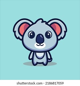 Art illustration symbol icon mascot animal cute design concept of koala