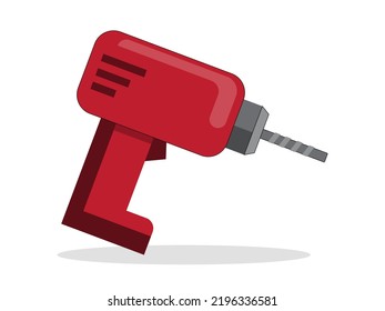 Art illustration symbol icon object work tools design handy worker logo of drill