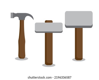 Art illustration symbol icon object work tools design handy worker logo of hammer