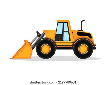 Art illustration symbol icon transportation design logo vehicle of heavy equipment tractor