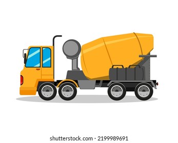 Art illustration symbol icon transportation design logo vehicle of mixer truck