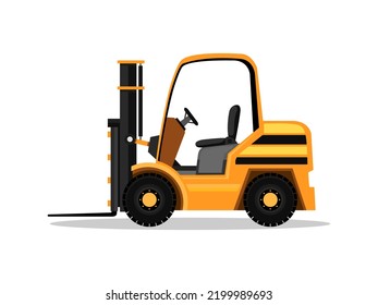 Art illustration symbol icon transportation design logo vehicle of forklift