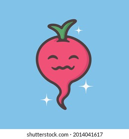 art and illustration of vegetable in doodle style