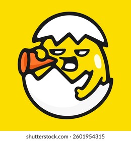 Art Illustration yolk egg character cute